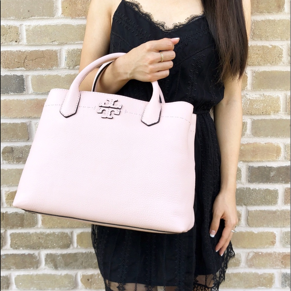 Tory Burch McGraw Leather Triple Compar Satchel - Picture 2 of 8